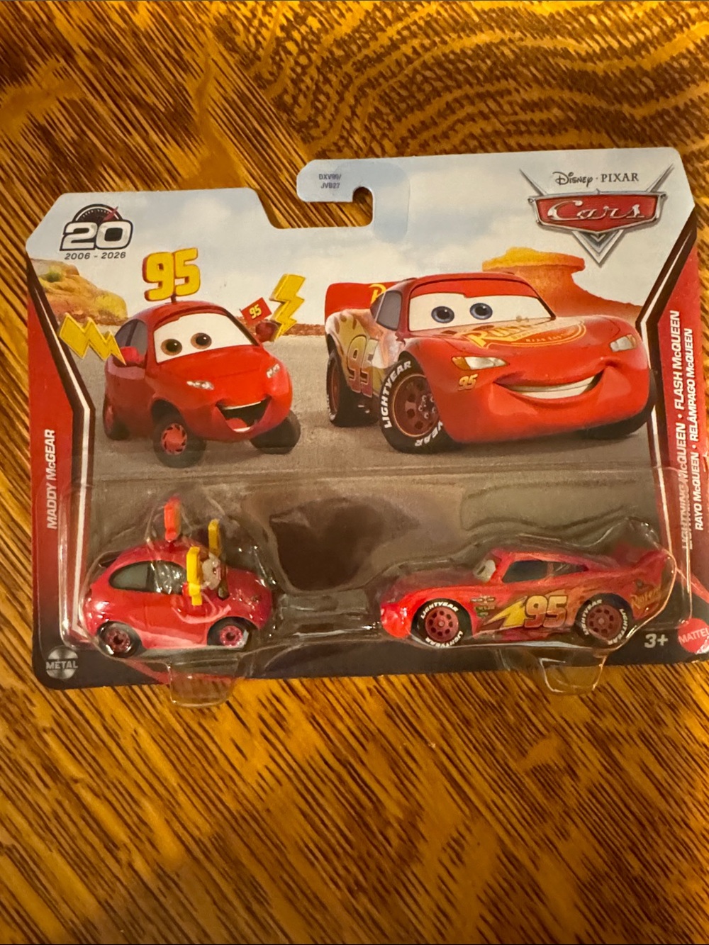 Lightning McQueen & Maddy McGear Red Die-Cast Toy Set